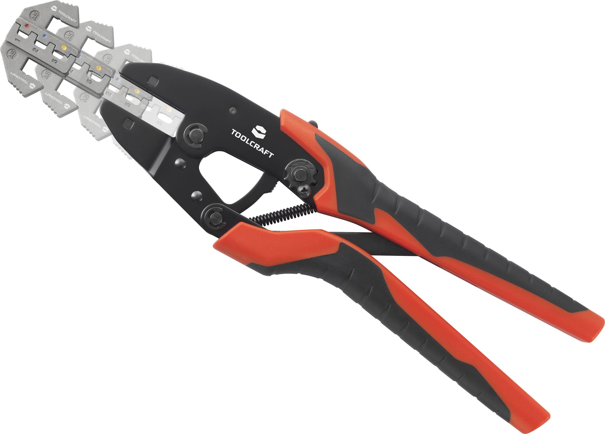 TOOLCRAFT HJ540168BC-A1A5 TO-7104990 Crimpzangen-Set 168teilig Schrumpfverbinder, Pressverbinder 0.5 bis 8mm² Inkl