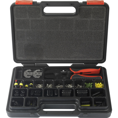 TOOLCRAFT HJ070339BC-H2H3 TO-7104993 Set d'outils de sertissage 339 pièces pour connecteurs à sertir assortiment à sertir avec