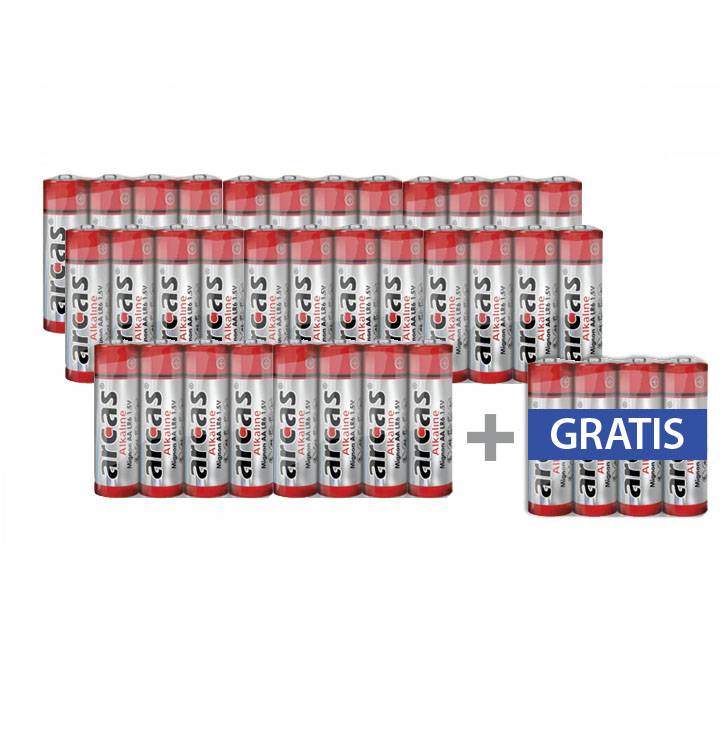 Arcas LR03 Mignon (AA)-Batterie Alkali-Mangan 1.5 V 36 St.