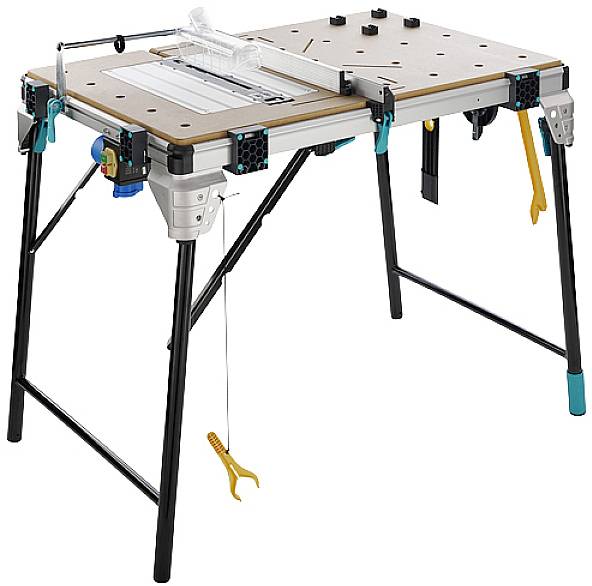 Wolfcraft 6918000 MASTER cut 2600 Maschinentisch EU Schwarz, Silber