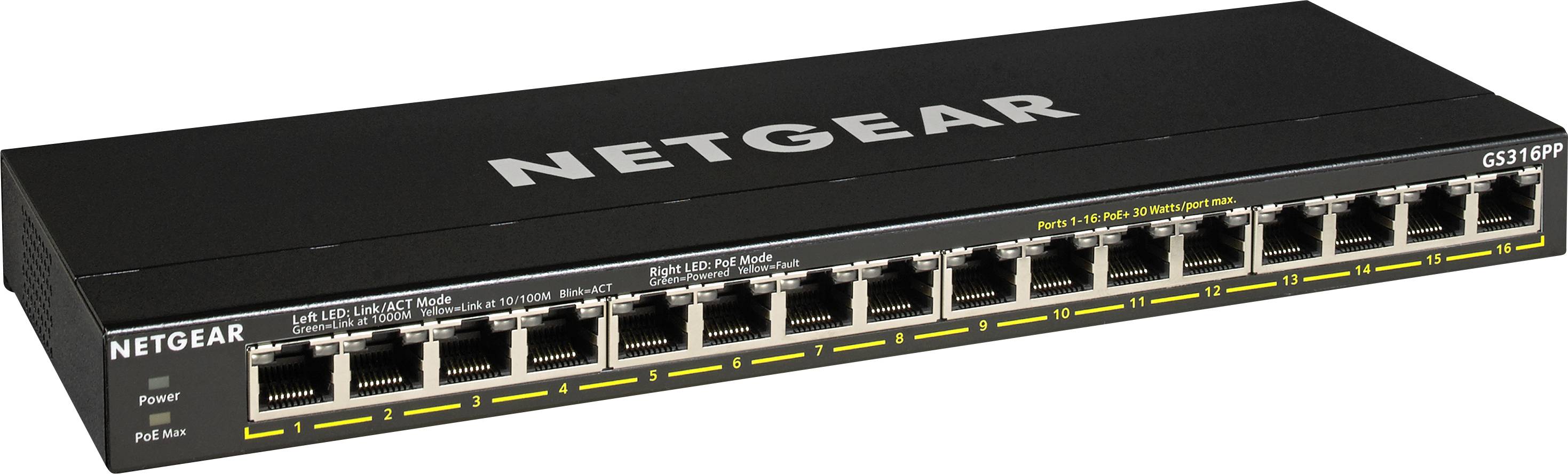NETGEAR GS316PP-100EUS Netzwerk Switch GS316PP-100EUS