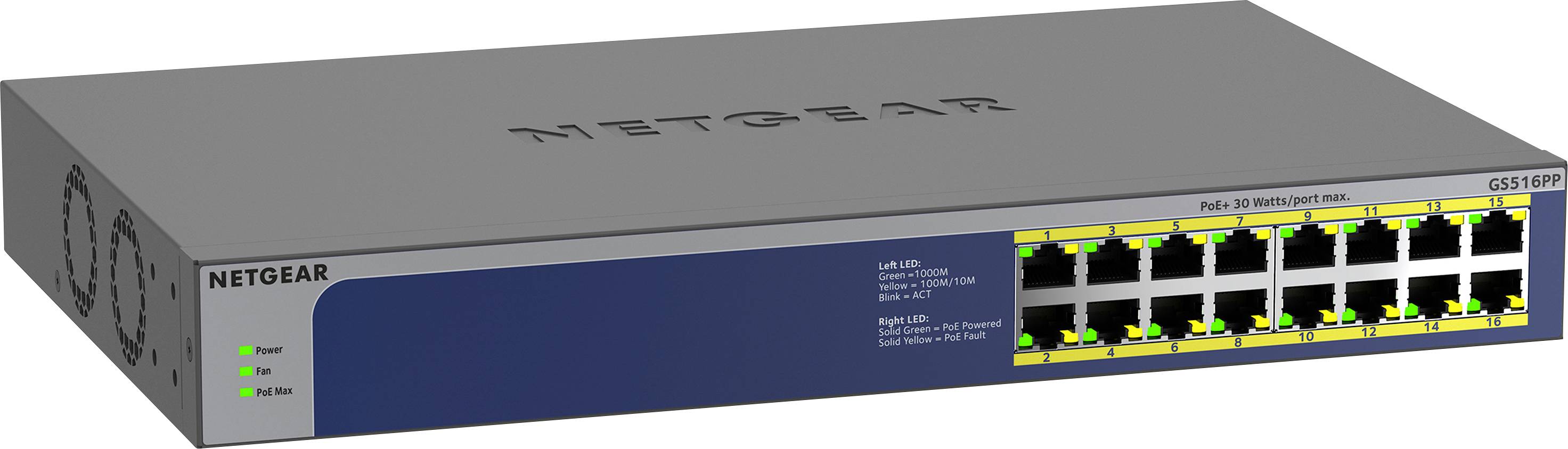 NETGEAR GS516PP Netzwerk Switch