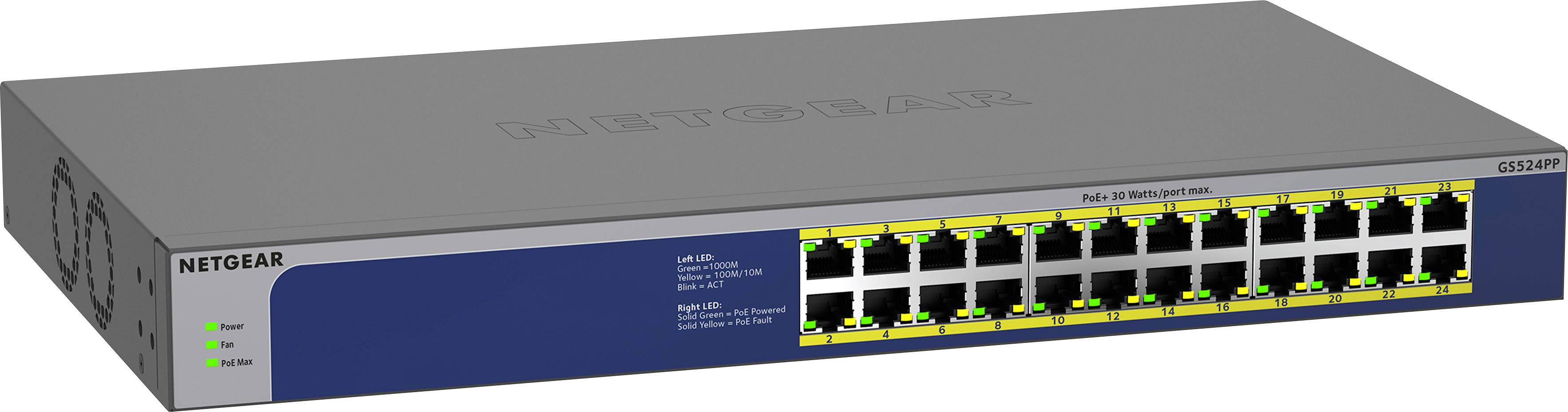 NETGEAR GS524PP-100EUS GS524PP Netzwerk Switch