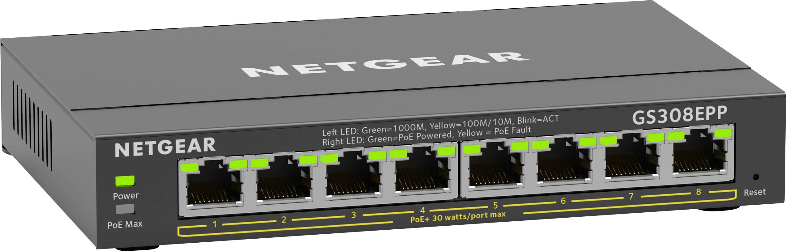 NETGEAR GS308EPP Netzwerk Switch 8 Port