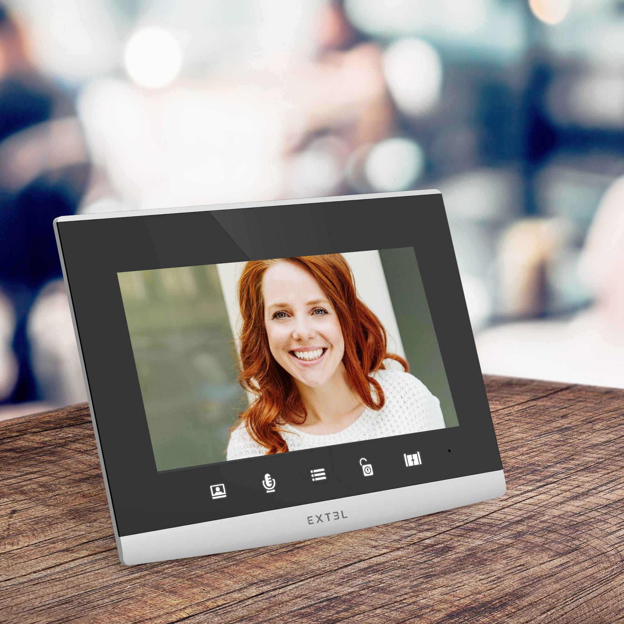 Extel CODE Connect Video-Türsprechanlage WLAN Komplett-Set Schwarz, Glas