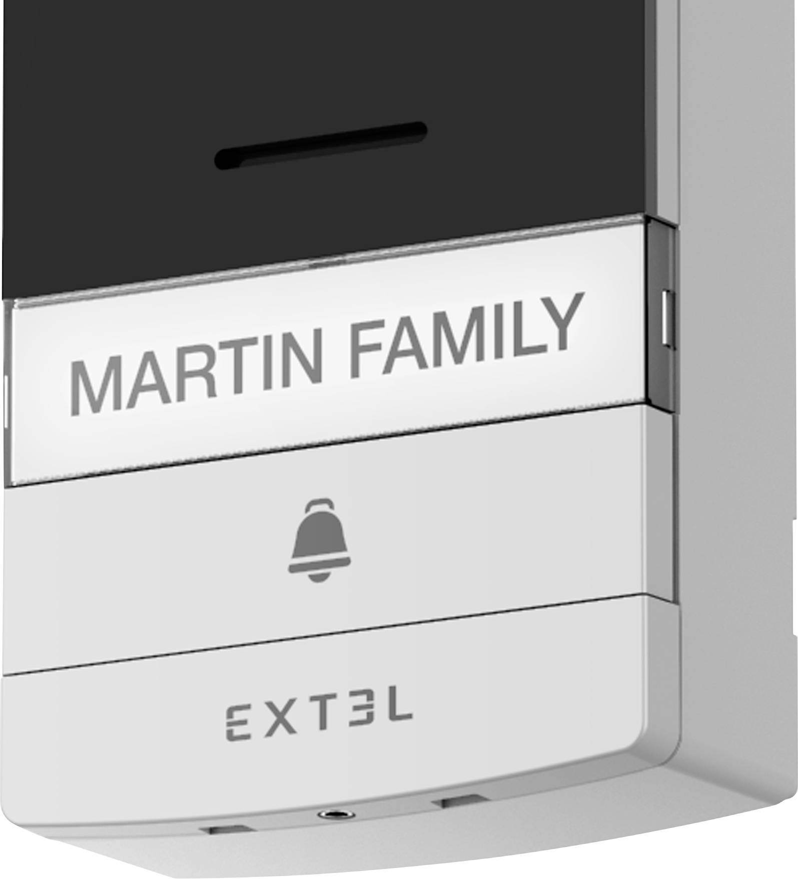 Extel CODE Connect Video-Türsprechanlage WLAN Komplett-Set Schwarz, Glas