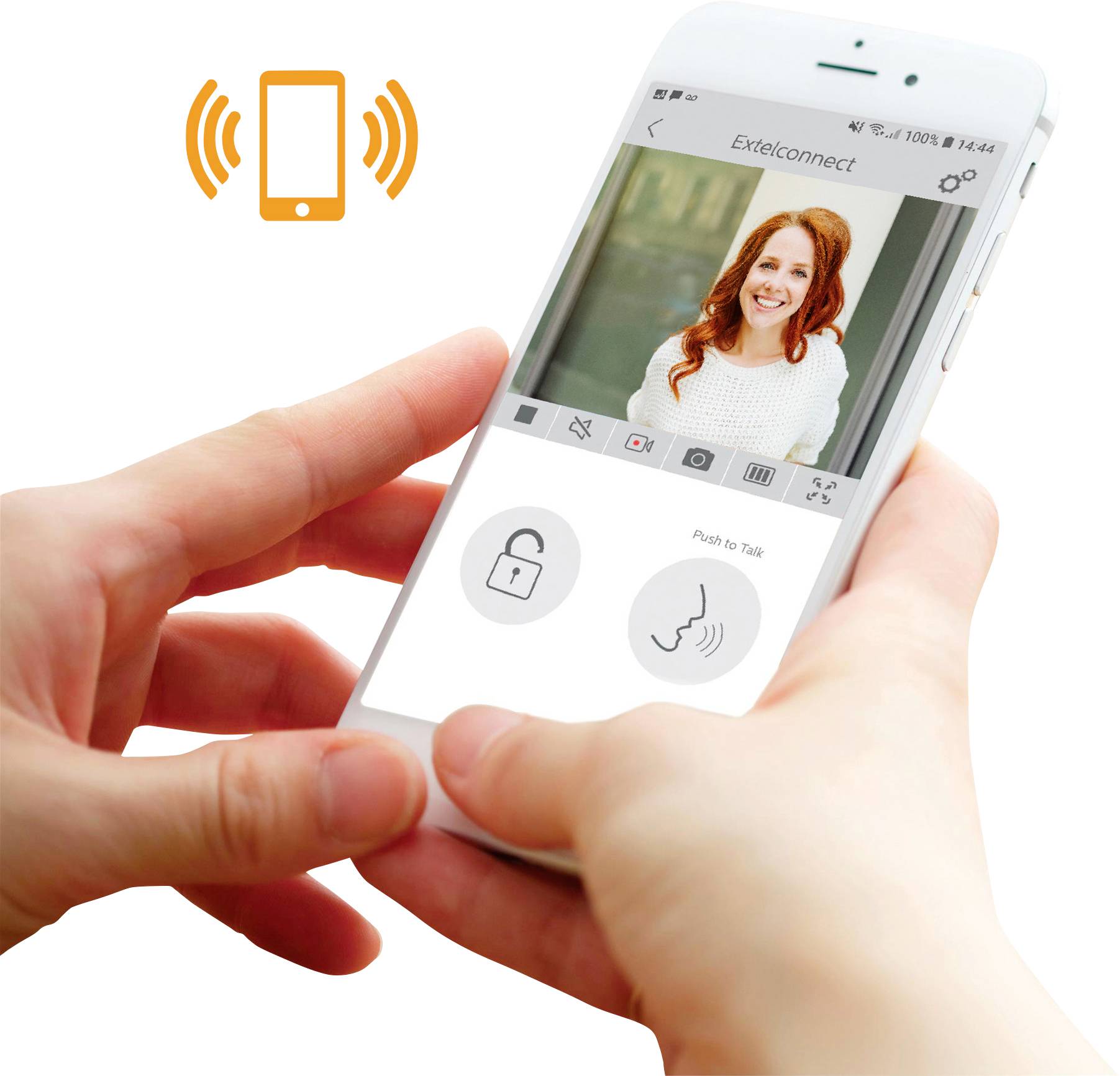 Extel CODE Connect Video-Türsprechanlage WLAN Komplett-Set Schwarz, Glas