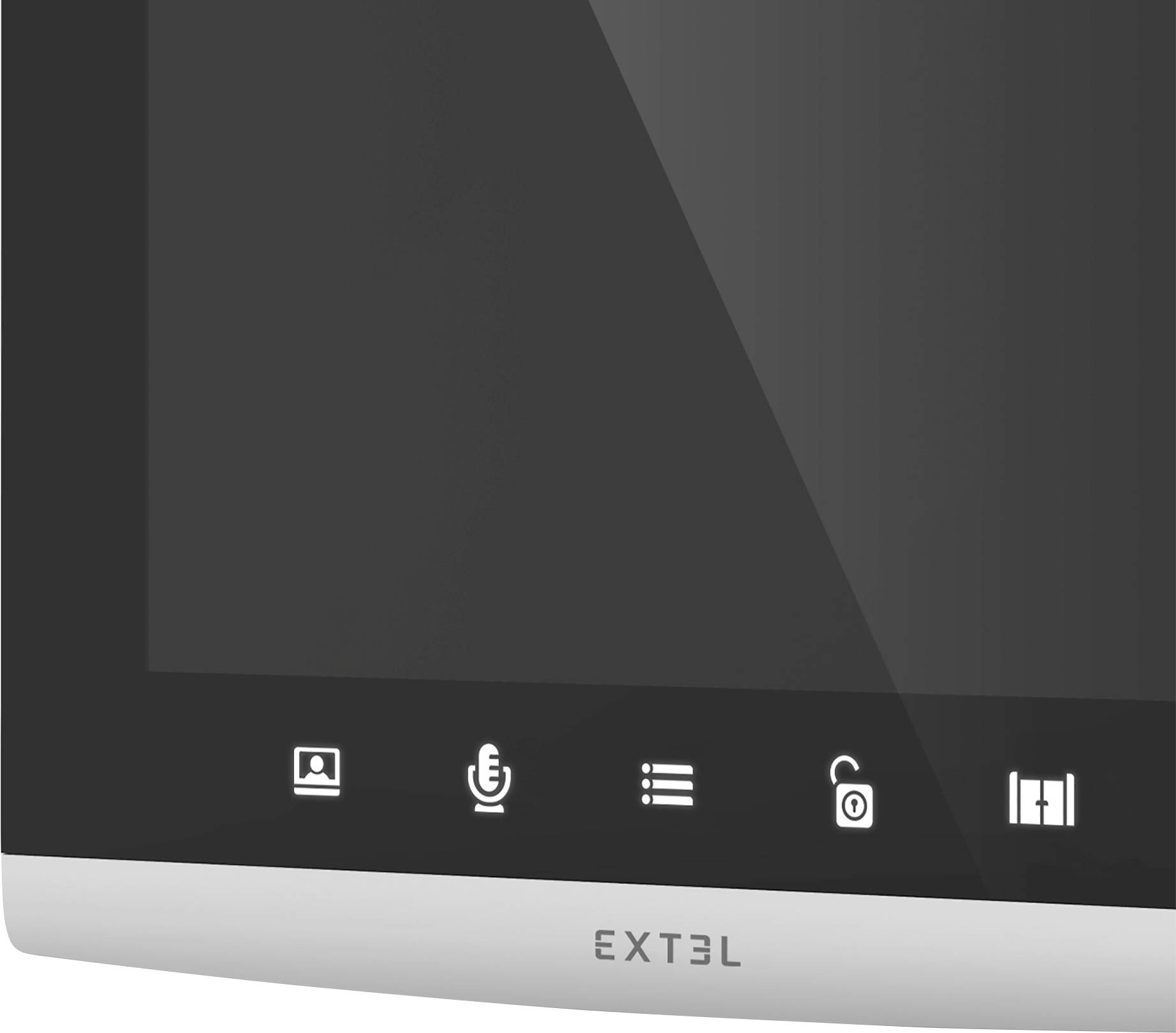 Extel CODE Connect Video-Türsprechanlage WLAN Komplett-Set Schwarz, Glas