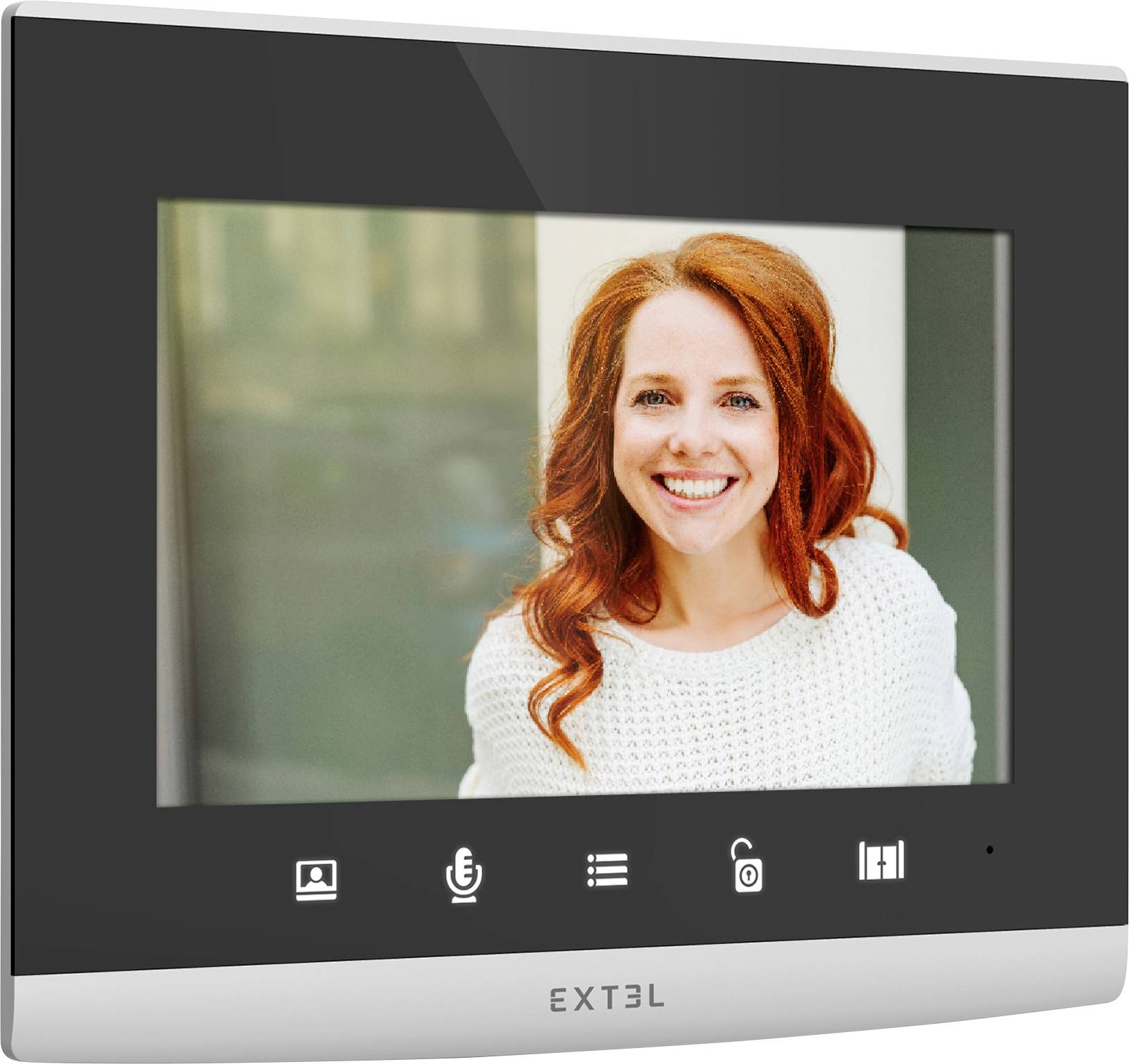 Extel CODE Connect Video-Türsprechanlage WLAN Komplett-Set Schwarz, Glas