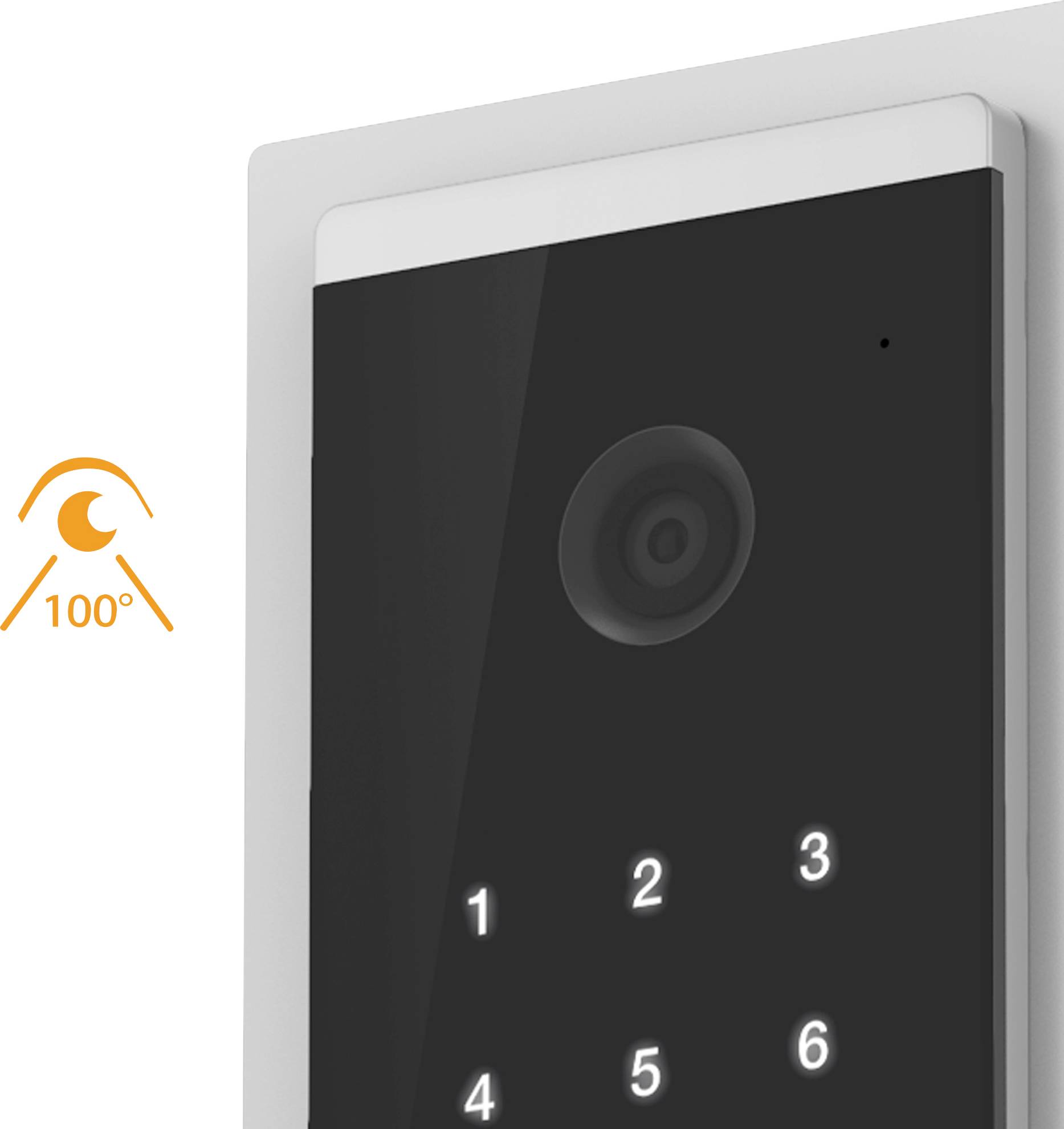 Extel CODE Connect Video-Türsprechanlage WLAN Komplett-Set Schwarz, Glas