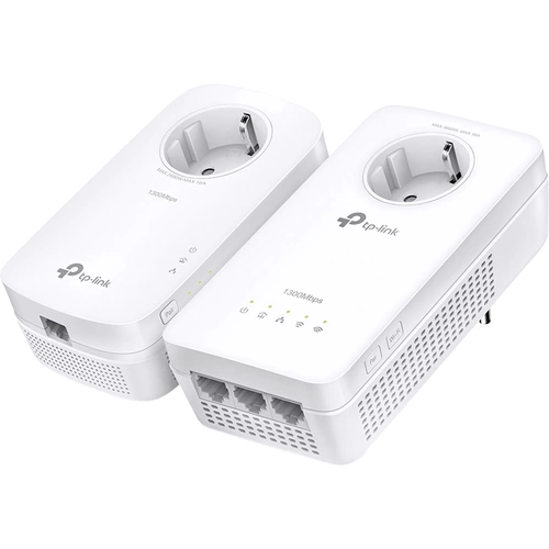 TP-LINK AV1300-AC1200-Gigabit-WLAN-Powerline-KIT Powerline WLAN Starter Kit TL-WPA8631P KIT 1300MBit/s TP-LINK AV1300-AC1200-Gigabit-WLAN-Powerline-KIT Powerline WLAN Starter Kit TL-WPA8631P KIT 1300MBit/s