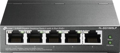 TP-LINK TL-SG1005LP - V1 Netzwerk Switch 5 Port 10 / 100 / 1000MBit/s PoE-Funktion