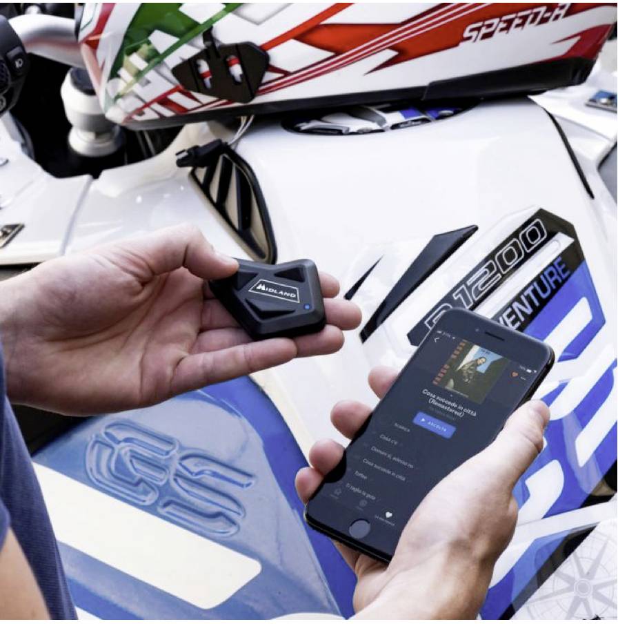 Midland C1410.01 BT Mini Twin Motorrad-Gegensprechanlage Passend für (Helmtyp) alle Helmtypen