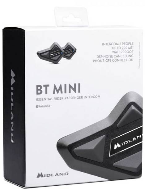 Midland C1410.01 BT Mini Twin Motorrad-Gegensprechanlage Passend für (Helmtyp) alle Helmtypen