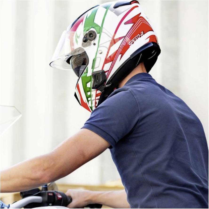 Midland C1410.01 BT Mini Twin Motorrad-Gegensprechanlage Passend für (Helmtyp) alle Helmtypen