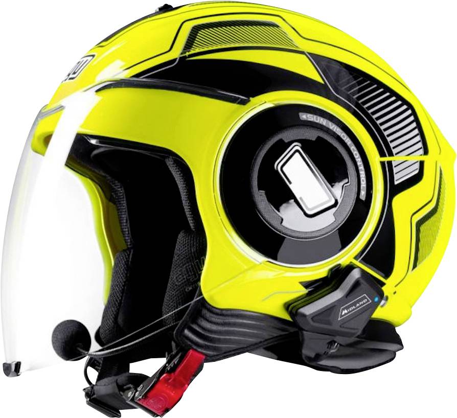 Midland C1410.01 BT Mini Twin Motorrad-Gegensprechanlage Passend für (Helmtyp) alle Helmtypen