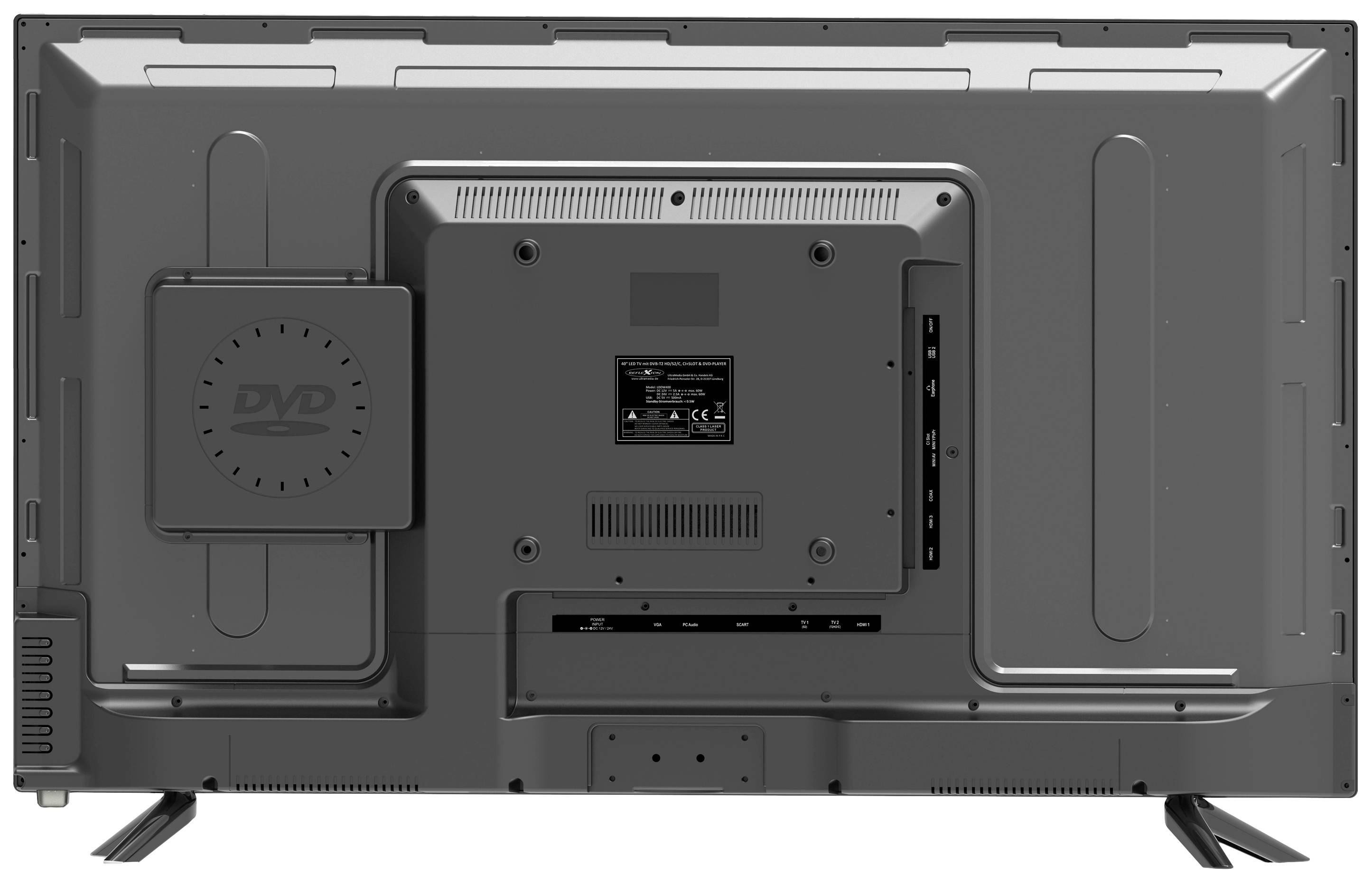 Reflexion LED-TV 80 cm 32 Zoll EEK F (A - G) DVB-C, DVB-S2, DVB-T2, DVB-T2 HD, DVD-Player, Full HD, PVR ready, CI+ Schwarz