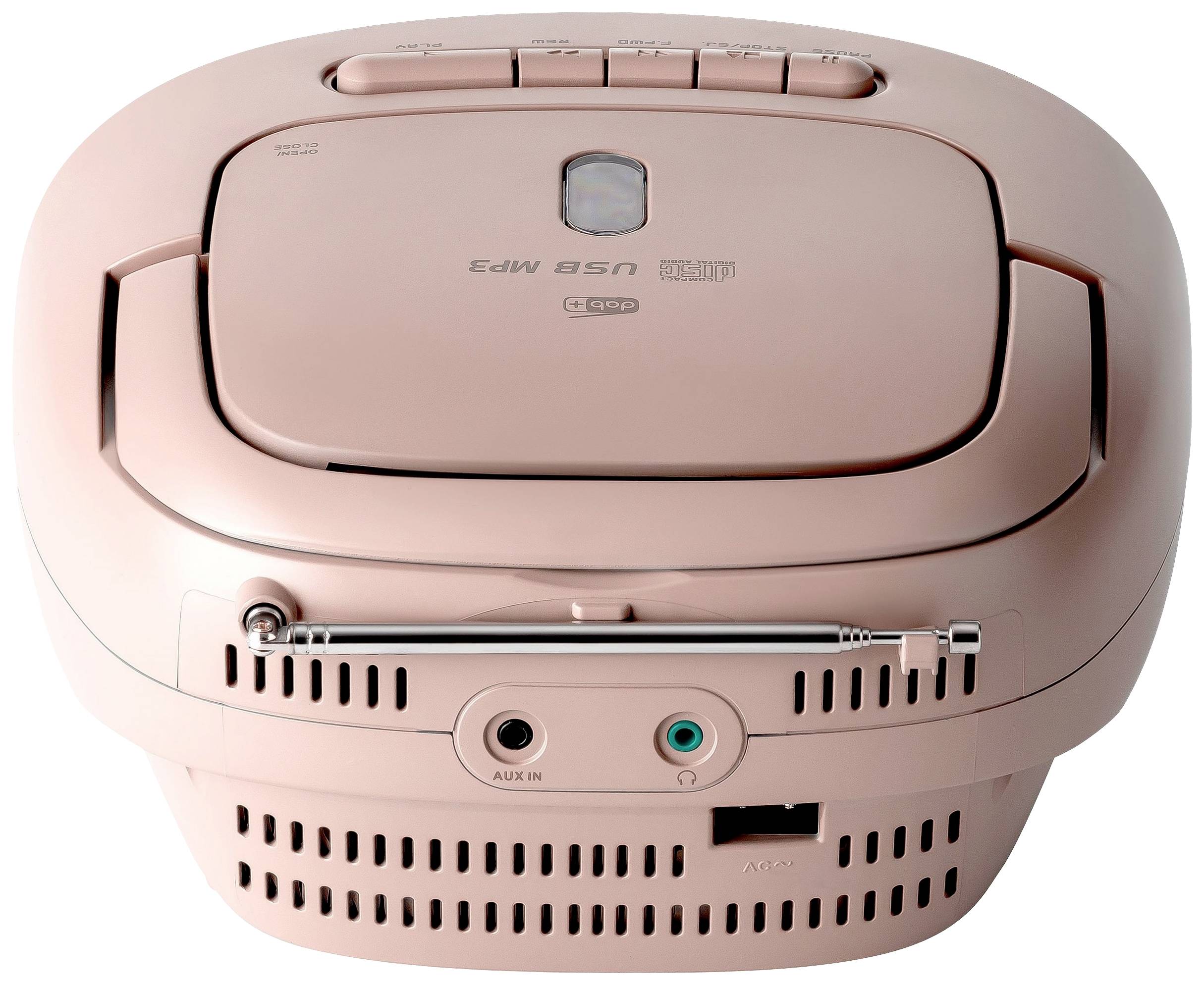 Reflexion CD-Radio DAB+, DAB, UKW AUX, CD, Kassette, USB Weiß, Pink