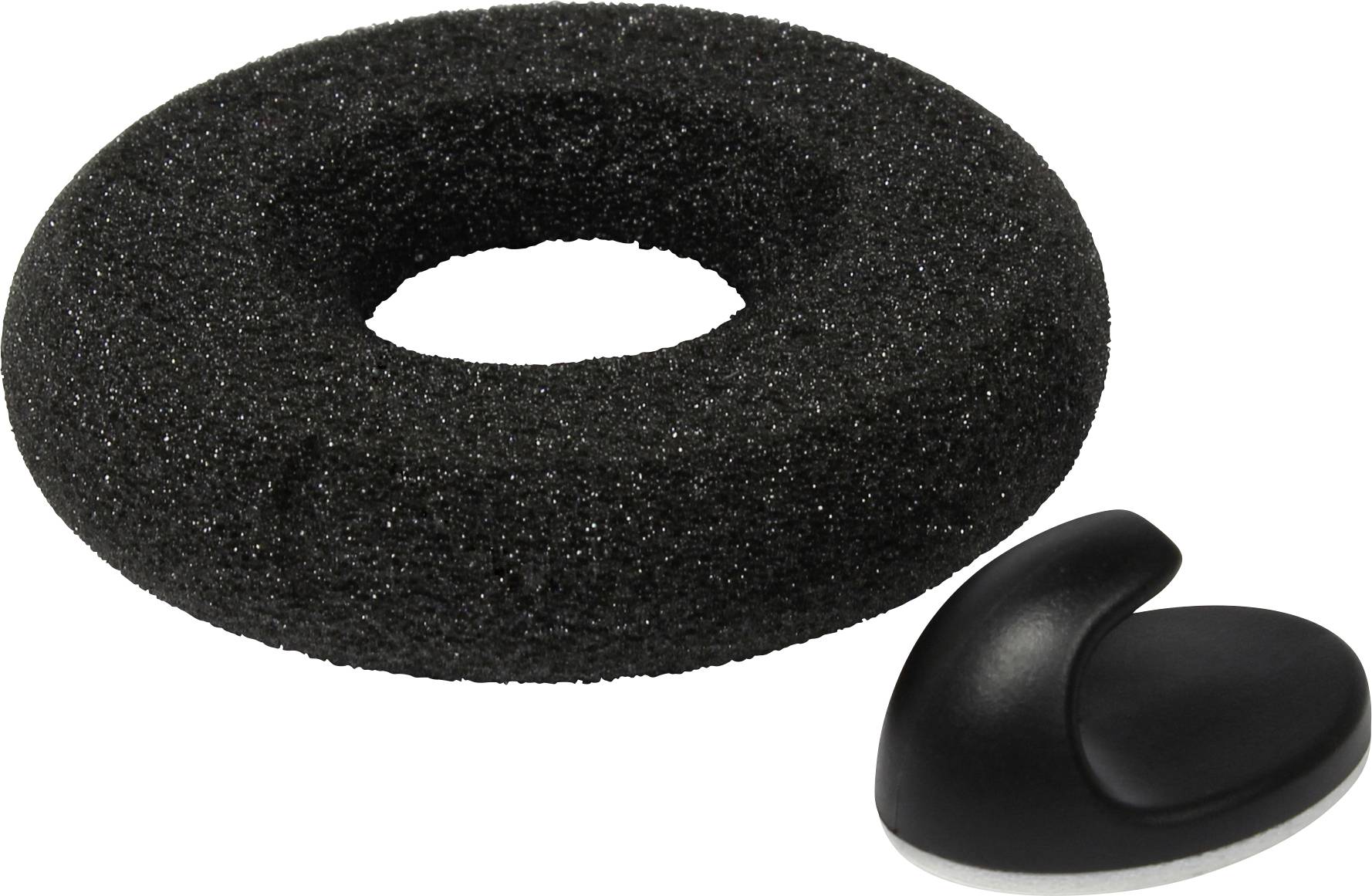 plusonic 6337-10.1P Telefon On Ear Headset kabelgebunden Mono Schwarz