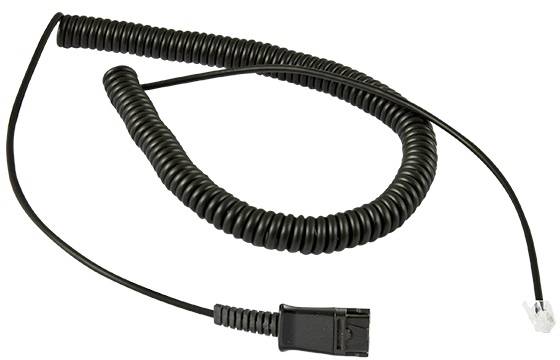 plusonic 100-002-PA Headset-Kabel 1.00 m Schwarz