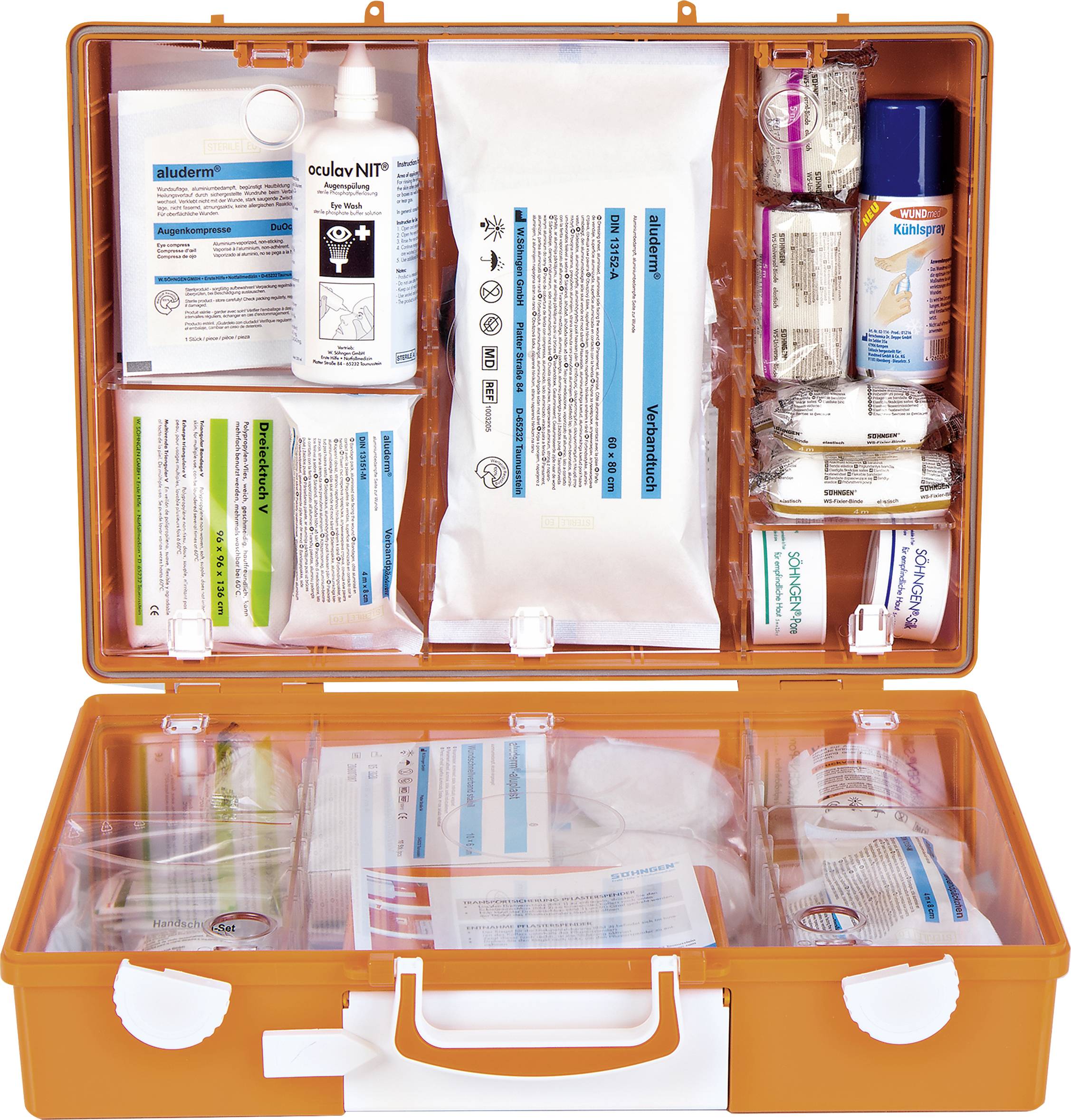 Söhngen 0367001 Erste Hilfe Koffer DIN 13157 400 x 300 x 150 Orange