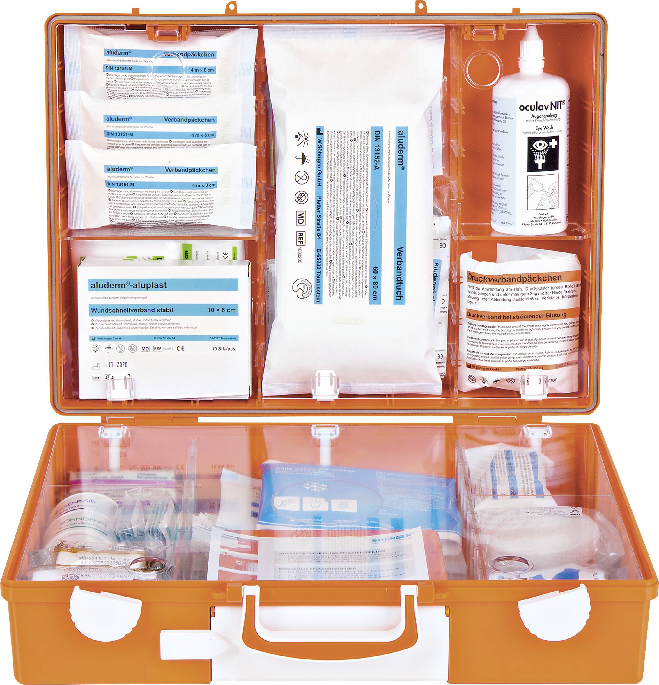 Söhngen 0367003 Erste Hilfe Koffer DIN 13157 400 x 300 x 150 Orange