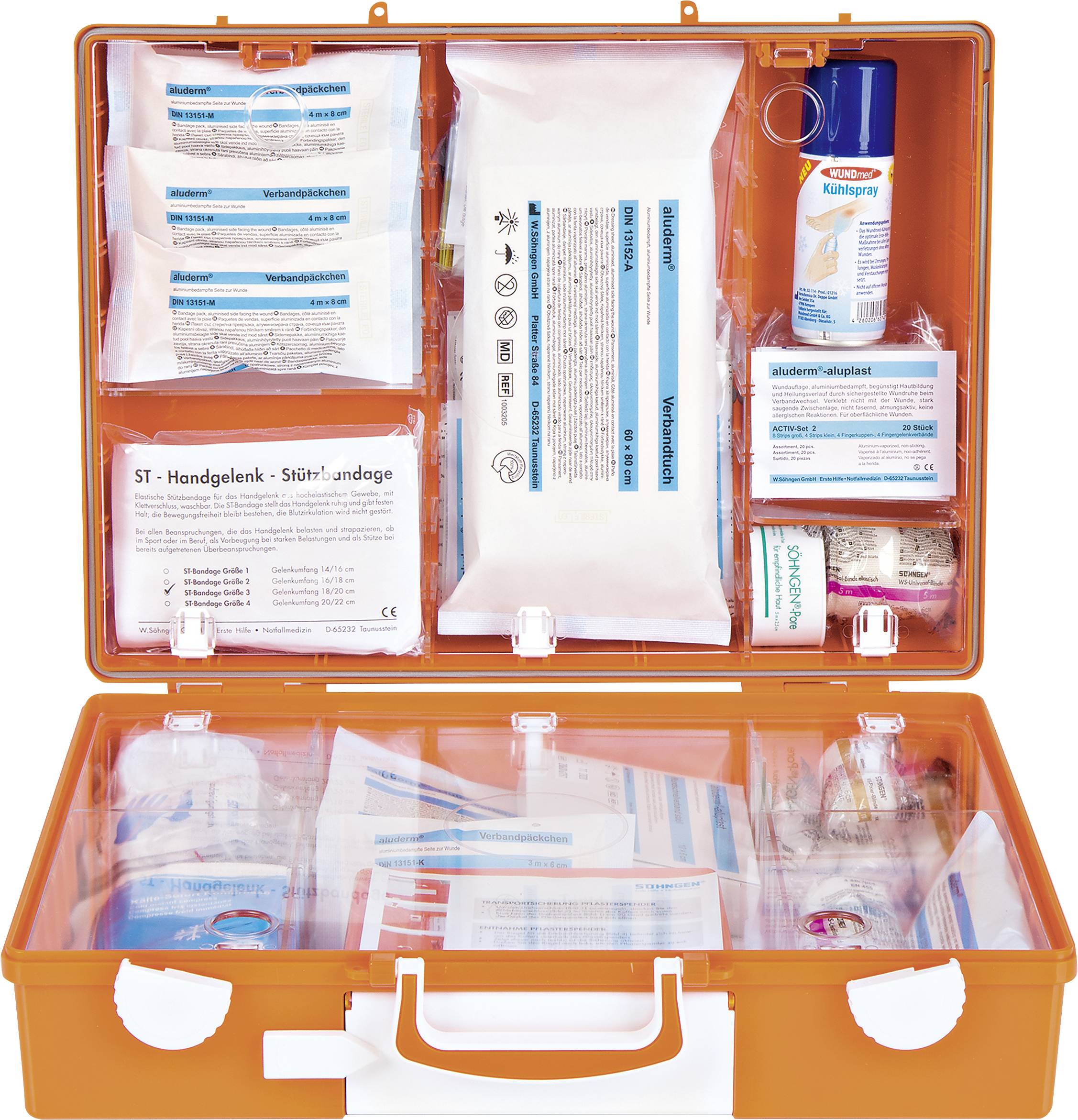 Söhngen 0367004 Erste Hilfe Koffer DIN 13157 400 x 300 x 150 Orange
