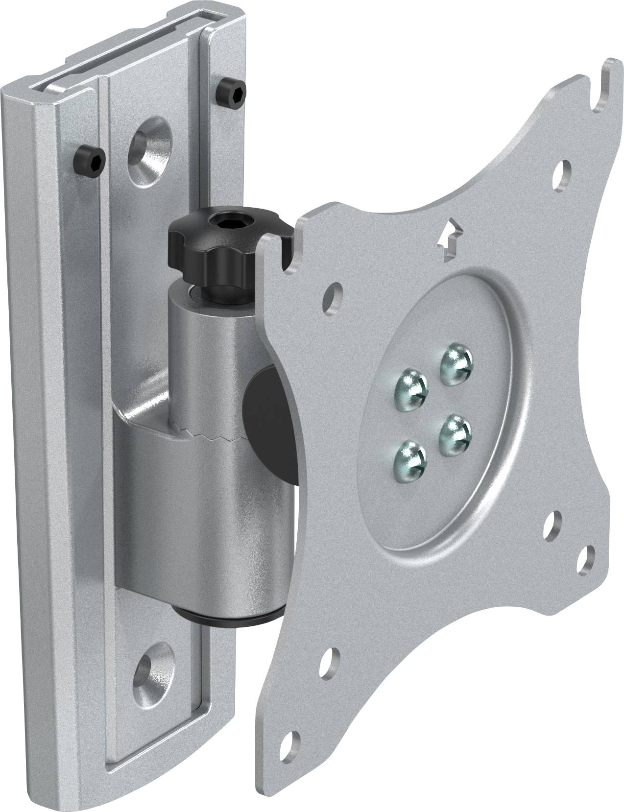 SpeaKa Professional SP-WMM-200 1fach Monitor-Wandhalterung 33,0cm (13") - 76,2cm (30") Silber Neigbar