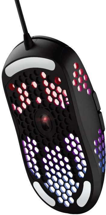 Trust GXT960 graphin lightweight Maus USB Schwarz 6 Tasten 200 dpi, 10000 dpi Beleuchtet