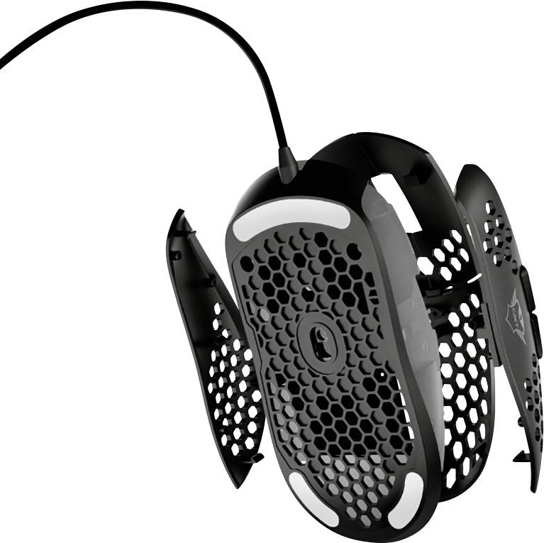 Trust GXT960 graphin lightweight Maus USB Schwarz 6 Tasten 200 dpi, 10000 dpi Beleuchtet