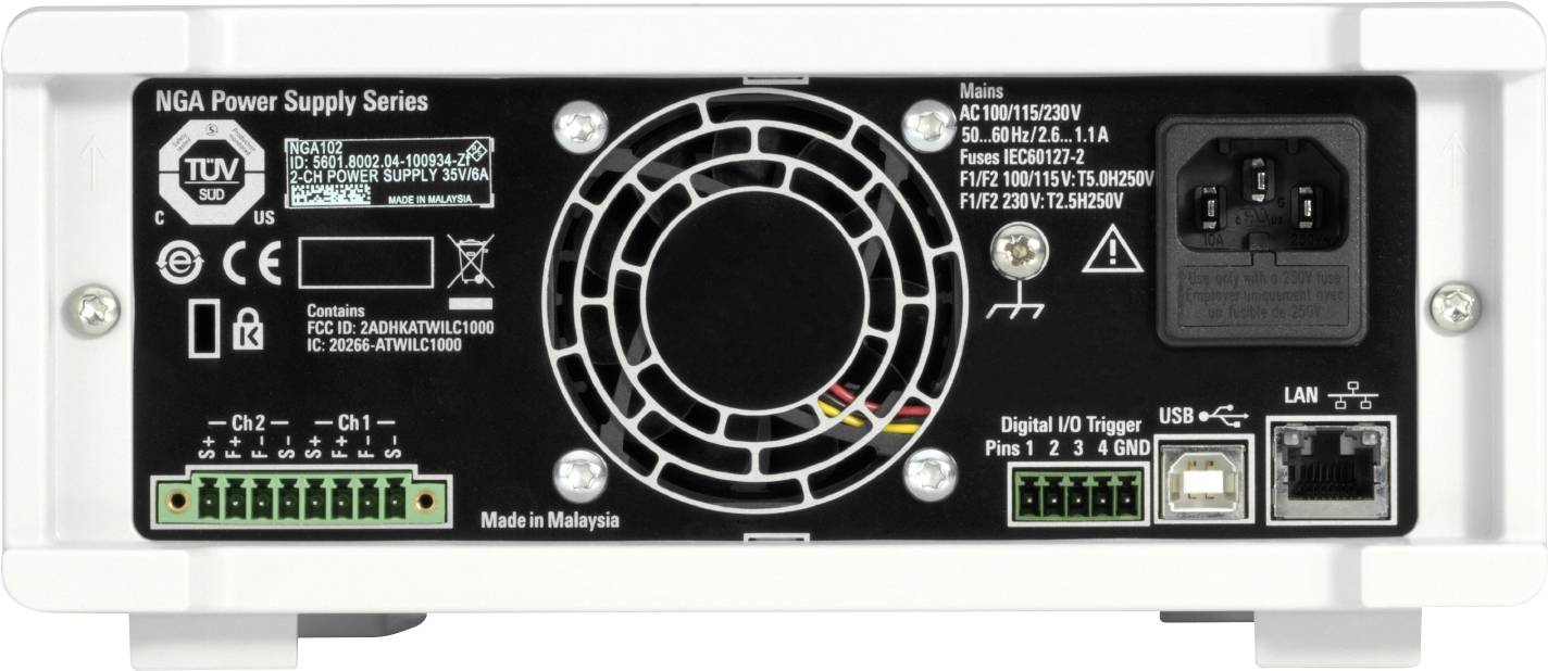 Rohde & Schwarz NGA101 Labornetzgerät, einstellbar 35V (max.) 6A (max.) 40W programmierbar, fernsteuerbar Anzahl Ausgänge 1 x