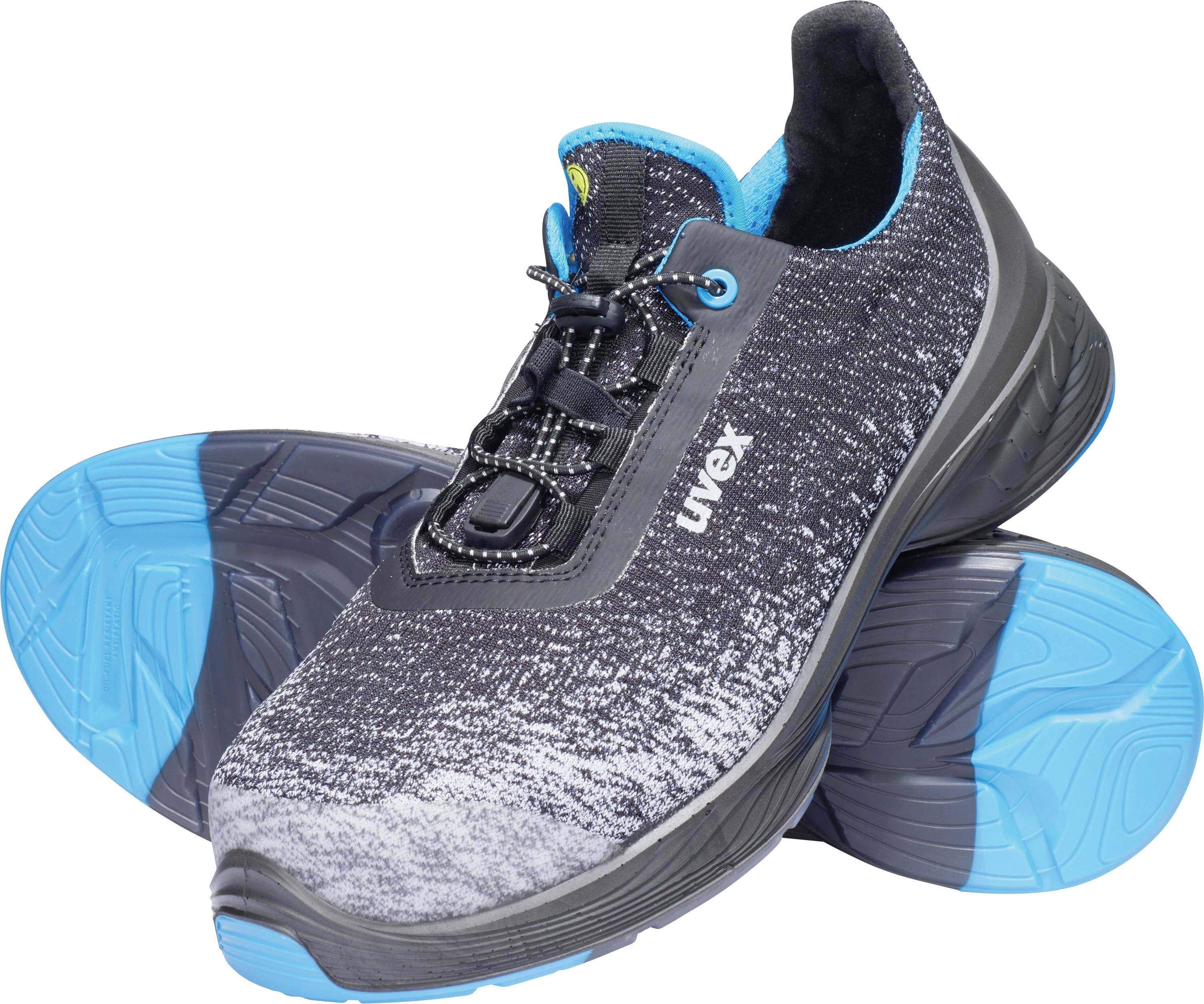 Uvex 6834 PU/TPU 6834243 Sicherheitshalbschuh S1P Schuhgröße (EU): 43 Schwarz, Blau 1 Paar