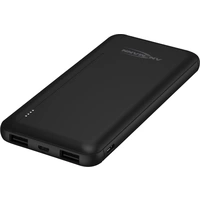 Ansmann PB212 Powerbank 10000 mAh Smart IC LiPo Micro USB, USB-C®, USB Schwarz Statusanzeige Ansmann PB212 Powerbank 10000 mAh Smart IC LiPo Micro USB, USB-C®, USB Schwarz Statusanzeige