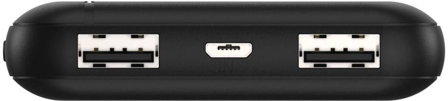 Ansmann PB212 Powerbank 10000 mAh Smart IC LiPo Micro USB, USB-C®, USB Schwarz Statusanzeige