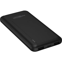 Ansmann PB212 Powerbank 10000 mAh Smart IC LiPo Micro USB, USB-C®, USB Schwarz Statusanzeige Ansmann PB212 Powerbank 10000 mAh Smart IC LiPo Micro USB, USB-C®, USB Schwarz Statusanzeige