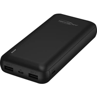 Ansmann PB212 Powerbank 20000 mAh Smart IC LiPo Micro USB, USB-C®, USB Schwarz Statusanzeige Ansmann PB212 Powerbank 20000 mAh Smart IC LiPo Micro USB, USB-C®, USB Schwarz Statusanzeige