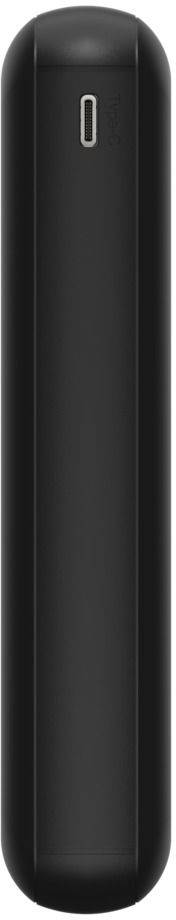 Ein schwarzes, zylinderförmiges Gerät mit einem kleinen Rechteck oben, möglicherweise ein technisches Zubehör oder Ladegerät.