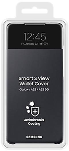 Samsung EF-EA525PBEGEW Flip Cover Samsung Galaxy A52 Schwarz Handy Flip Case EF-EA525PBEGEW