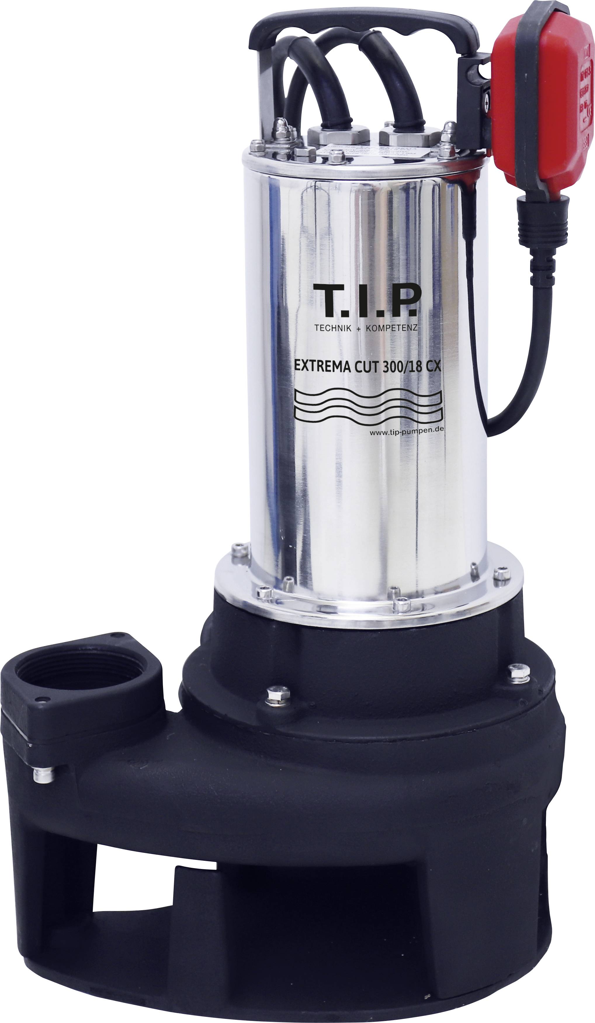 T.I.P. - Technische Industrie Produkte 30277 EXTREMA CUT 300/18 CX Schmutzwasser-Tauchpumpe 18000 l/h 18m