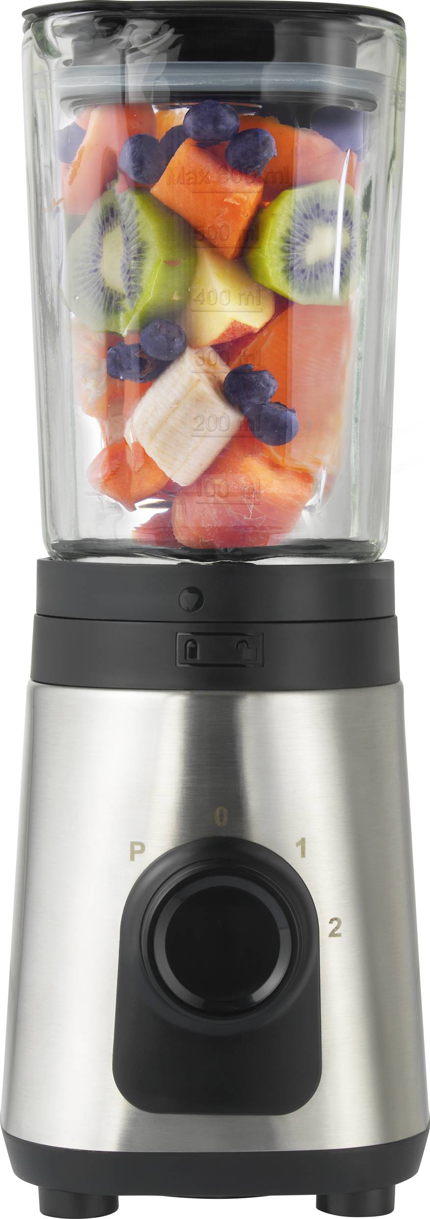 Standmixer 300W Glas, Edelstahl digitalo