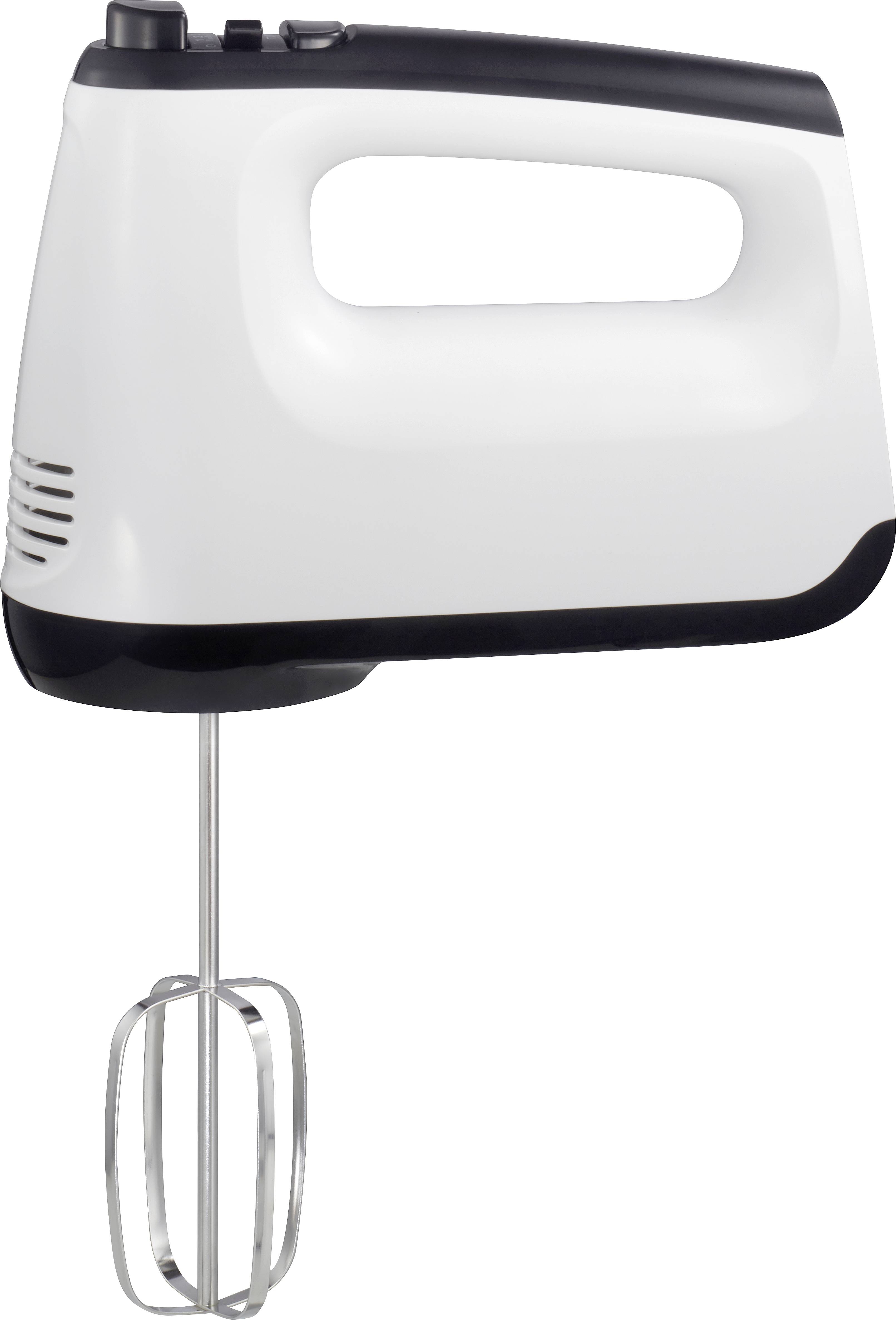 Handmixer kabelgebunden, stufenlose Geschwindigkeitseinstellung Weiß/Schwarz