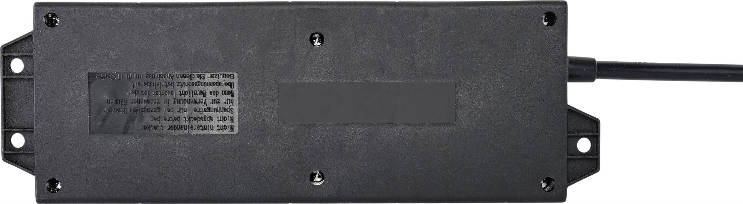 Sygonix RF-4737788 Steckdosenleiste mit Schalter Schwarz Schutzkontakt 1St.