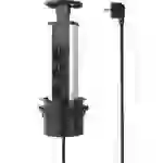 Sygonix SY-4737794 Steckdosenturm Schwarz, Silber Schutzkontakt 1St. Sygonix SY-4737794 Steckdosenturm Schwarz, Silber Schutzkontakt 1St.