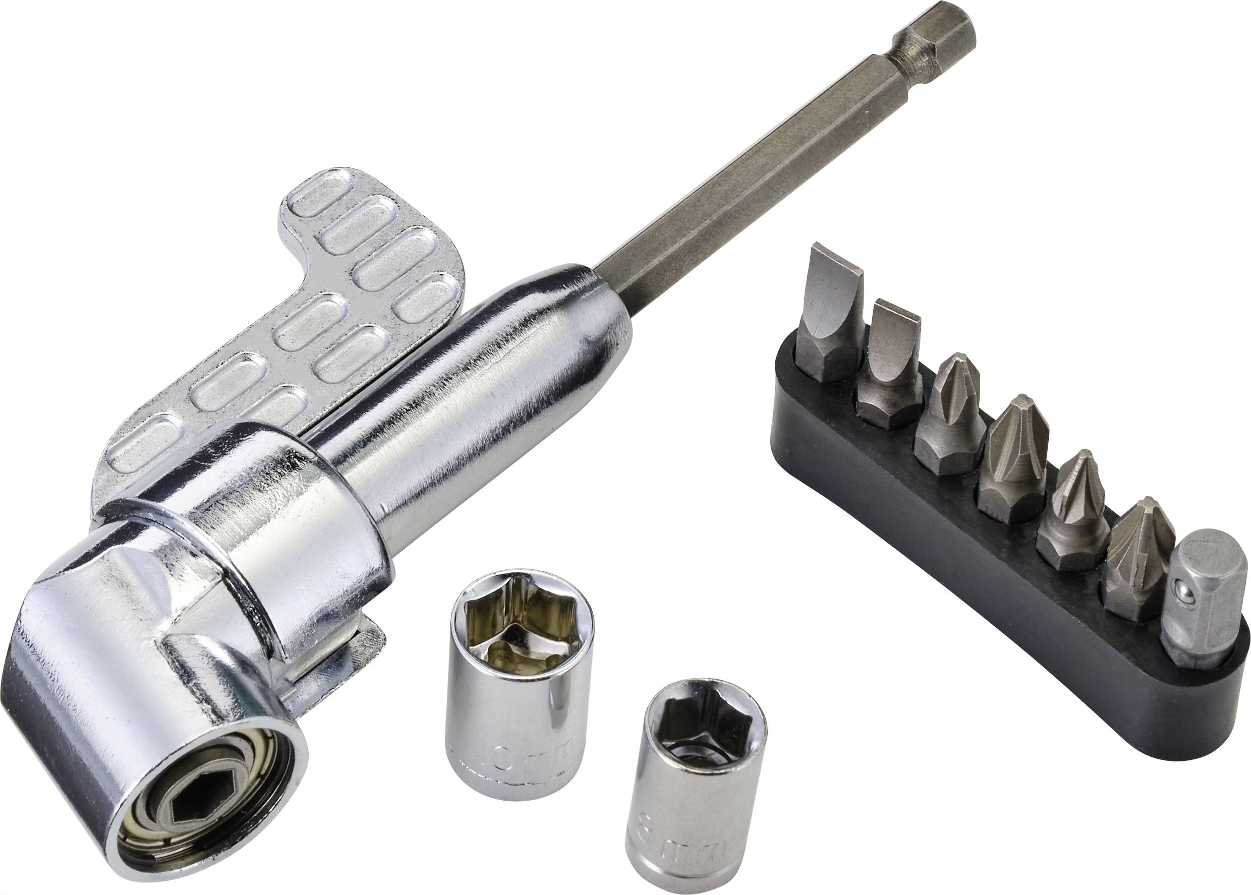 TOOLCRAFT 2521675 Winkelschraubervorsatz Länge 135mm Antrieb 1/4" (6.3 mm) 128cm