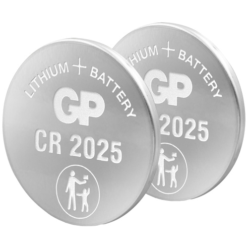 GP Batteries Knopfzelle CR 2025 3 V 2 St. Lithium GPCR2025
