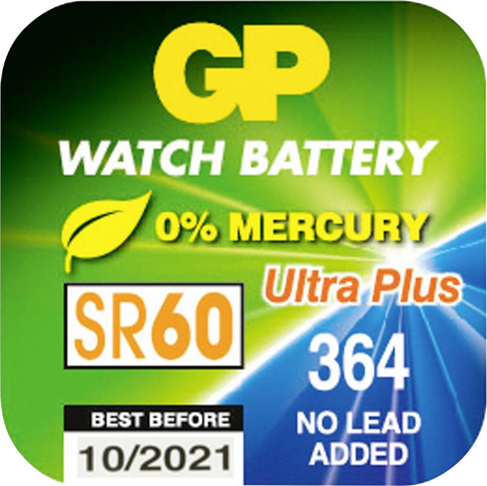 GP Batteries 364F / SR60 Knopfzelle 364 Silberoxid 1.55V