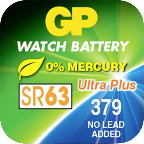 GP Batteries 379F / SR63 Knopfzelle 379 Silberoxid 1.55V