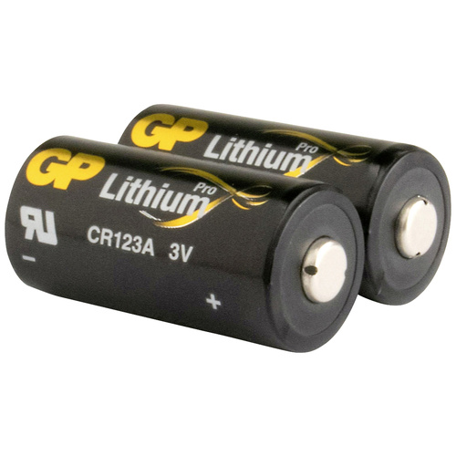 GP Batteries GPCR123APRO476C2 Fotobatterie CR-123A Lithium 1400 mAh 3 V 2 St.