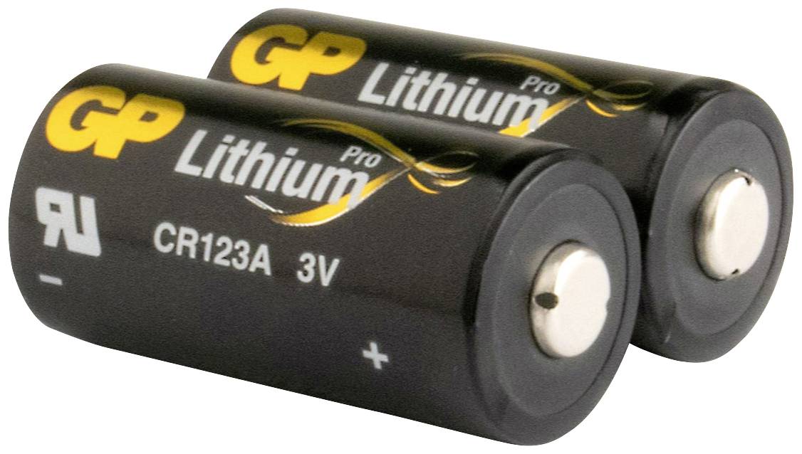 GP GPCR123APRO476C2 Fotobatterie CR123A Lithium 1400 mAh 3 V 2 St.