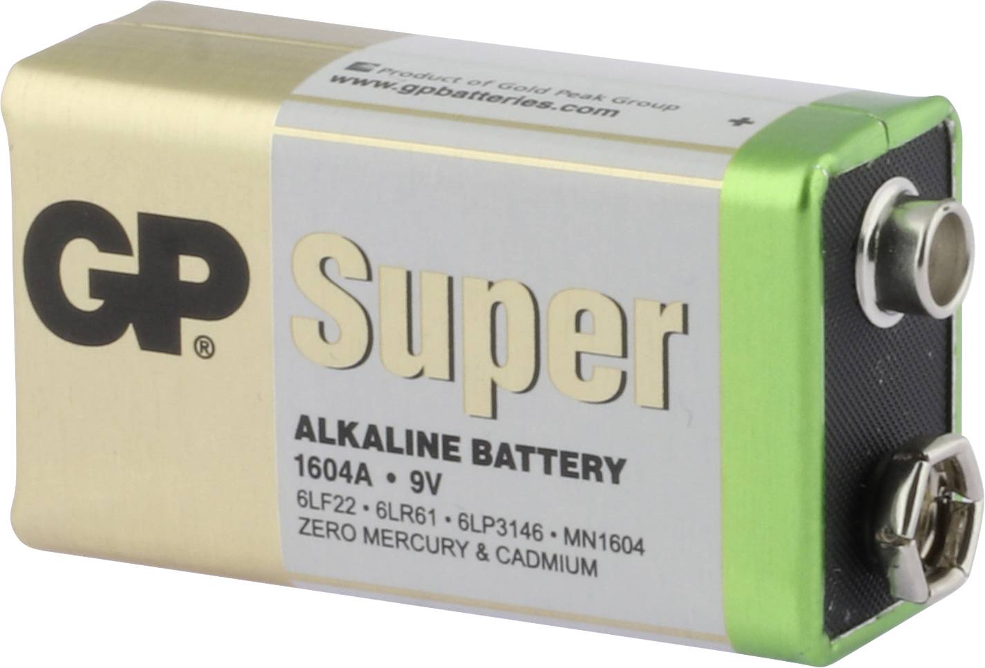GP Super 9 V Block-Batterie Alkali-Mangan 9 V 10 St.